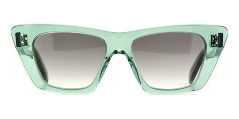 CELINE CL40187I 93B Shiny Green Crystal Cat Eye .